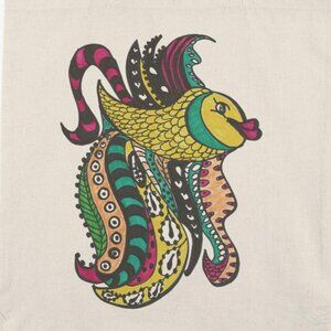 Fish Small Tote Bag by Momma Balisti - Reusable Canvas Bag @MommaBalisti